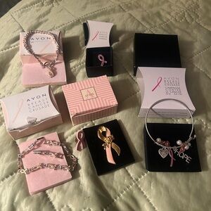 Avon Breast Cancer Crusade  Pink and Silver Collection (1990’s-2000)